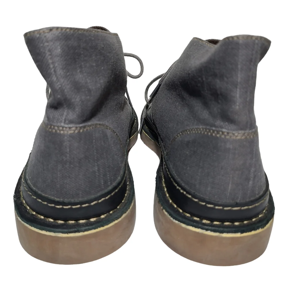 Clarks BUSHACRE RAND Chukka Boots Mens 11.5 M Gray 2-Eye Lace Up